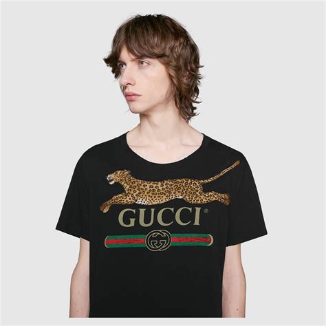 gucci leopard shirt|gucci symbol t shirt.